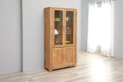 Royal Oak Vitrine OLDE 2 Portes + 2 Portes Vitrées Chêne -Royal Oak || DODO || Basic Soldes Magasin 135349