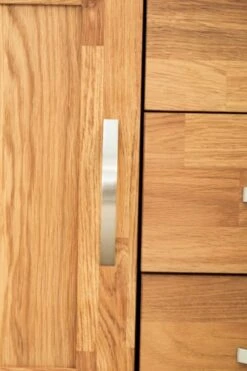 Royal Oak Vitrine HAGE 2+2 Portes 3 Tiroirs Chêne -Royal Oak || DODO || Basic Soldes Magasin 135357