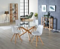 Chaise BLOKHUS Blanc/naturel -Royal Oak || DODO || Basic Soldes Magasin 136006