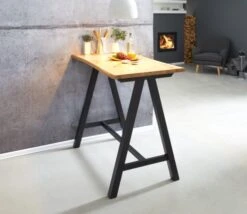 Royal Oak Table De Bar SANDBY 71x128 Chêne Naturel/noir -Royal Oak || DODO || Basic Soldes Magasin 137272