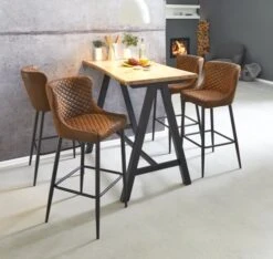 Royal Oak Table De Bar SANDBY 71x128 Chêne Naturel/noir -Royal Oak || DODO || Basic Soldes Magasin 137277