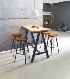 Royal Oak Table De Bar SANDBY 71x128 Chêne Naturel/noir -Royal Oak || DODO || Basic Soldes Magasin 137279