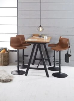 Royal Oak Table De Bar SANDBY 71x128 Chêne Naturel/noir -Royal Oak || DODO || Basic Soldes Magasin 137284 1