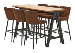 Royal Oak Table De Bar SANDBY 71x183 Chêne Naturel/noir -Royal Oak || DODO || Basic Soldes Magasin 137289