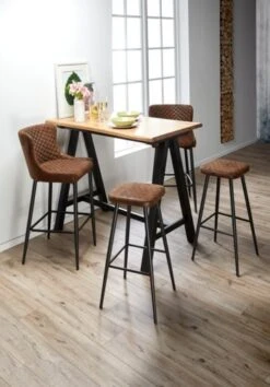 Royal Oak Table De Bar SANDBY 71x128 Chêne Naturel/noir -Royal Oak || DODO || Basic Soldes Magasin 137297