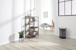 Étagère TRAPPEDAL 5 Tablettes Chêne/noir -Royal Oak || DODO || Basic Soldes Magasin 137722