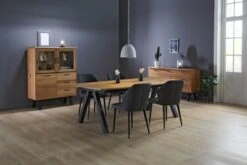 Royal Oak Table SANDBY 100x210 Chêne Naturel/noir -Royal Oak || DODO || Basic Soldes Magasin 137742
