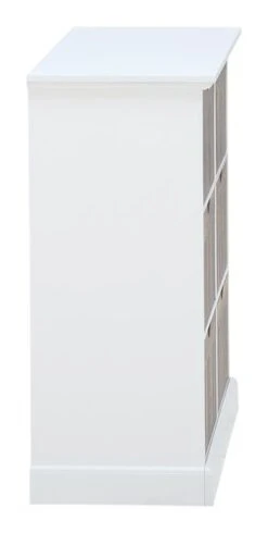 Commode OLDEKROG 6 Tiroirs Blanc/gris -Royal Oak || DODO || Basic Soldes Magasin 137792