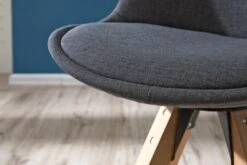 Chaise DREJHUS Tissu Gris Anthracite/naturel -Royal Oak || DODO || Basic Soldes Magasin 138029