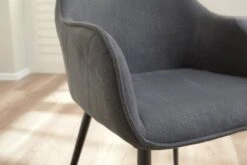 Chaise SABRO Tissu Gris/noir -Royal Oak || DODO || Basic Soldes Magasin 139202