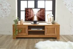 Royal Oak Meuble TV OLDE 150 Cm 2 Portes Chêne -Royal Oak || DODO || Basic Soldes Magasin 139483