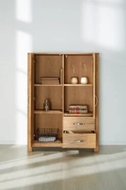 Royal Oak Commode HAGE 2 Tiroirs 2 Portes Chêne -Royal Oak || DODO || Basic Soldes Magasin 139501