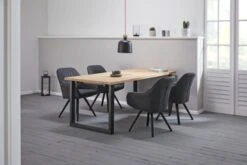 Table AGERSKOV 90x200 Chêne/noir -Royal Oak || DODO || Basic Soldes Magasin 143845