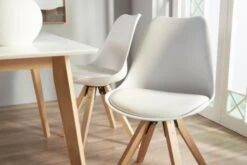 Chaise BLOKHUS Blanc/naturel -Royal Oak || DODO || Basic Soldes Magasin 147329