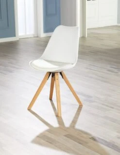 Chaise BLOKHUS Blanc/naturel -Royal Oak || DODO || Basic Soldes Magasin 147332