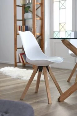 Chaise BLOKHUS Blanc/naturel -Royal Oak || DODO || Basic Soldes Magasin 147334
