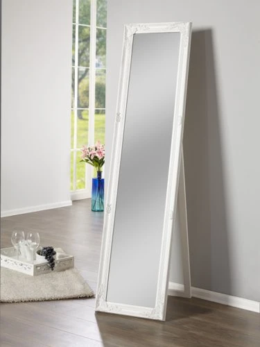 Miroir Sur Pied NORDBORG 40×160 Blanc 4 Miroir Sur Pied NORDBORG 40×160 Blanc – Image 4
