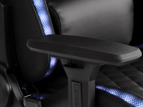 Chaise Gaming RANUM Avec LED Noir 2 Chaise Gaming RANUM Avec LED Noir – Image 2