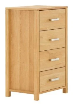 Royal Oak Commode 4 Tiroirs HUGGET étroit Chêne -Royal Oak || DODO || Basic Soldes Magasin 156482