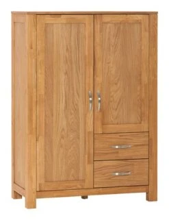 Royal Oak Commode HAGE 2 Tiroirs 2 Portes Chêne