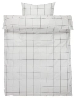 Parure De Lit CRISTA 140x200 Blanc/noir