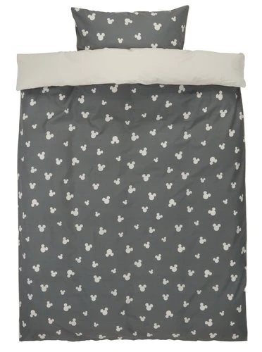 Parure De Lit MICKEY 140x200 Gris 1 Parure De Lit MICKEY 140x200 Gris