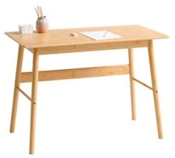 Bureau VANDSTED 55x105 Bambou -Royal Oak || DODO || Basic Soldes Magasin 161990