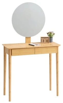 Coiffeuse SAKSILD A/miroir Bambou -Royal Oak || DODO || Basic Soldes Magasin 162059