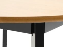 Table JEGIND Ø105 Chêne/noir -Royal Oak || DODO || Basic Soldes Magasin 162219
