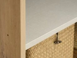 Armoire SALTOV 204x222 Chêne/noir -Royal Oak || DODO || Basic Soldes Magasin 162318