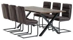 Chaise ULSTRUP Tissu Gris Anthracite/noir -Royal Oak || DODO || Basic Soldes Magasin 163592