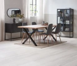 Buffet VIRUM 3 Portes Noir -Royal Oak || DODO || Basic Soldes Magasin 164010