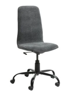 Chaise De Bureau SEJET Dossier Haut Gris Foncé
