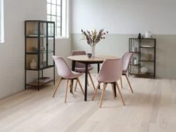 Étagère TRAPPEDAL 5 Tablettes Chêne/noir -Royal Oak || DODO || Basic Soldes Magasin 165114 1