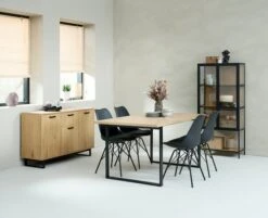 Vitrine TRAPPEDAL Chêne/noir -Royal Oak || DODO || Basic Soldes Magasin 165135