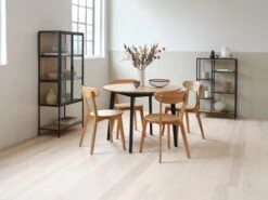 Étagère TRAPPEDAL 5 Tablettes Chêne/noir -Royal Oak || DODO || Basic Soldes Magasin 165153 1