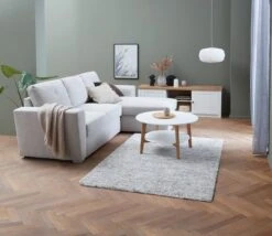 Table Basse JEGIND Ø80 Blanc/naturel -Royal Oak || DODO || Basic Soldes Magasin 165278