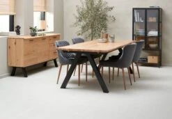 Royal Oak Buffet SANDBY 2 Portes + 3 Tiroirs Chêne Naturel/noir -Royal Oak || DODO || Basic Soldes Magasin 168052