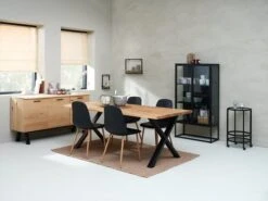 Royal Oak Buffet SANDBY 2 Portes + 3 Tiroirs Chêne Naturel/noir -Royal Oak || DODO || Basic Soldes Magasin 176187