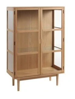 Royal Oak Vitrine LANGELINIE 2 Portes Chêne