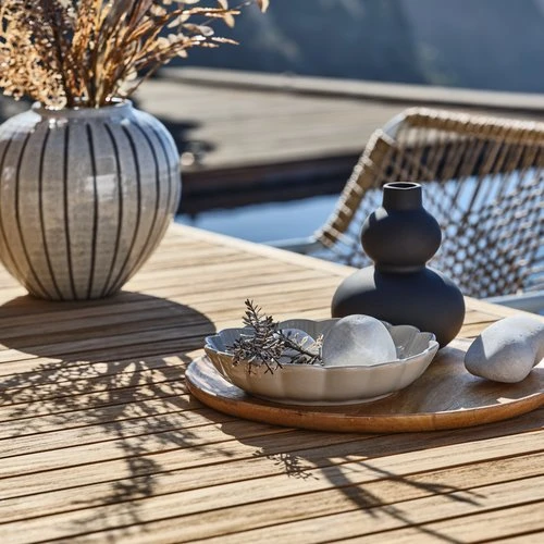 Vase SOFUS Ø21xH21cm Gris/brun 3 Vase SOFUS Ø21xH21cm Gris/brun – Image 3