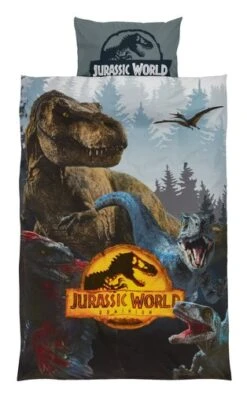 Parure De Lit JURASSIC WORLD 140x200 Gris