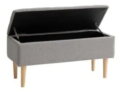 Banc BADSTED A/rangement Gris Clair -Royal Oak || DODO || Basic Soldes Magasin 181291