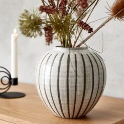 Vase SOFUS Ø21xH21cm Gris/brun 15 Vase SOFUS Ø21xH21cm Gris/brun -Royal Oak || DODO || Basic Soldes Magasin 181587