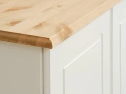 Armoire ROLD 82x153 Blanc/brun -Royal Oak || DODO || Basic Soldes Magasin 181773