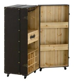 Armoire Bar RISTINGE 50×108cm Brun Foncé -Royal Oak || DODO || Basic Soldes Magasin 182125