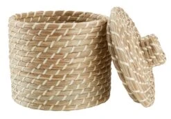 Boîte Rangement NICOLAI Ø20xH23cm Paille 5 Boîte Rangement NICOLAI Ø20xH23cm Paille -Royal Oak || DODO || Basic Soldes Magasin 182706