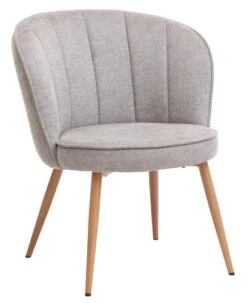Fauteuil HOLMDRUP Gris/chêne