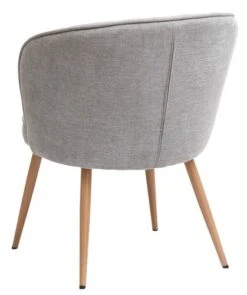 Fauteuil HOLMDRUP Gris/chêne -Royal Oak || DODO || Basic Soldes Magasin 185426