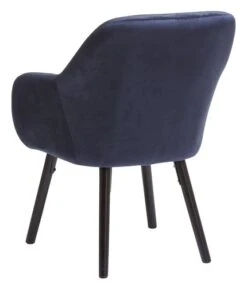 Fauteuil UDSBJERG Velours Bleu -Royal Oak || DODO || Basic Soldes Magasin 185435